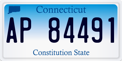 CT license plate AP84491