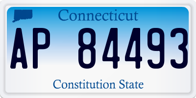 CT license plate AP84493