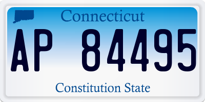 CT license plate AP84495