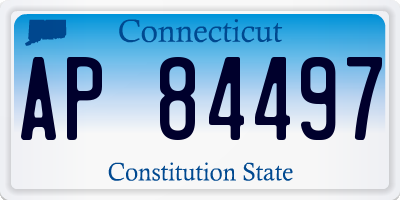 CT license plate AP84497