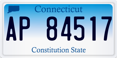 CT license plate AP84517