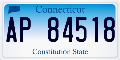 CT license plate AP84518