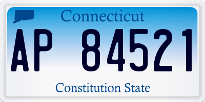 CT license plate AP84521