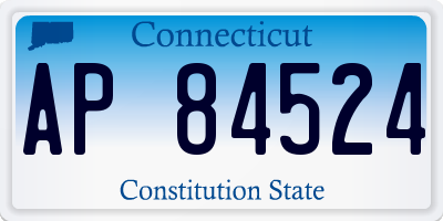 CT license plate AP84524
