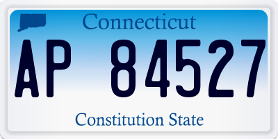 CT license plate AP84527