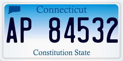 CT license plate AP84532