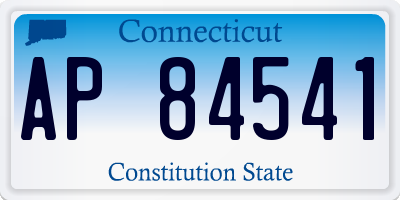 CT license plate AP84541