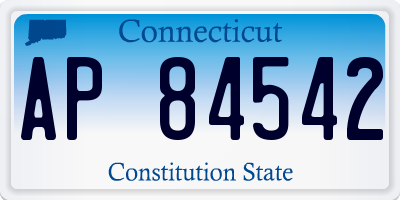 CT license plate AP84542