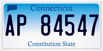 CT license plate AP84547