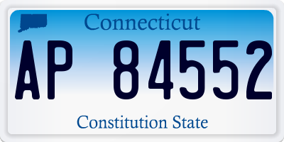 CT license plate AP84552