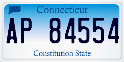 CT license plate AP84554