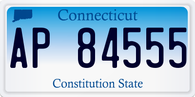 CT license plate AP84555