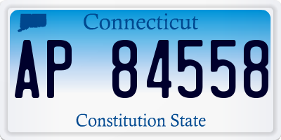 CT license plate AP84558