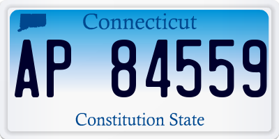 CT license plate AP84559