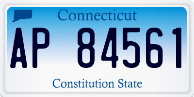 CT license plate AP84561