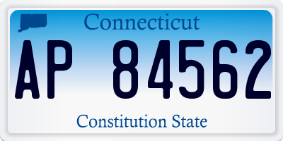 CT license plate AP84562