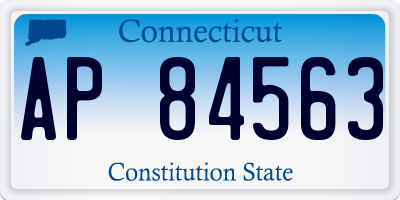 CT license plate AP84563