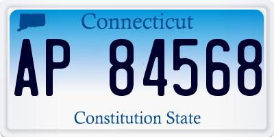 CT license plate AP84568