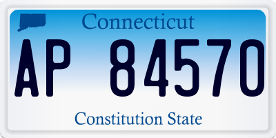 CT license plate AP84570