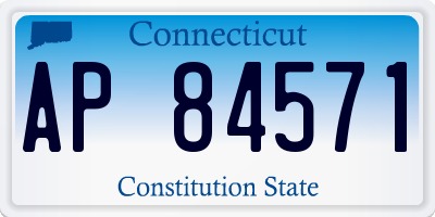 CT license plate AP84571