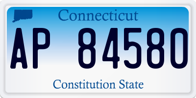 CT license plate AP84580