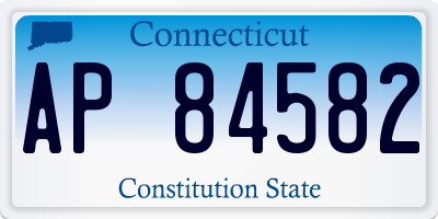 CT license plate AP84582