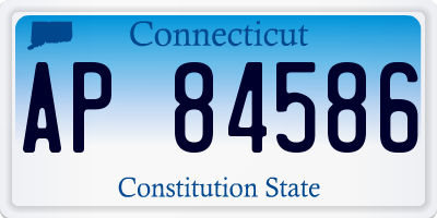 CT license plate AP84586