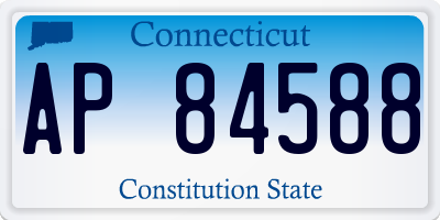 CT license plate AP84588