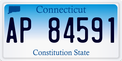 CT license plate AP84591