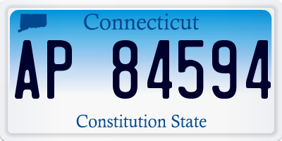 CT license plate AP84594