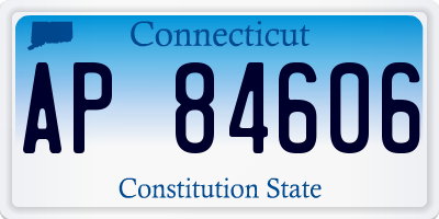 CT license plate AP84606