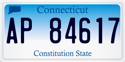 CT license plate AP84617