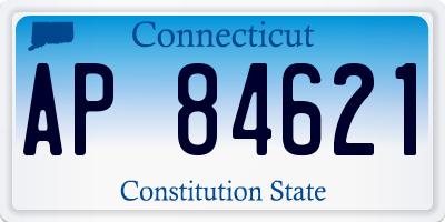 CT license plate AP84621