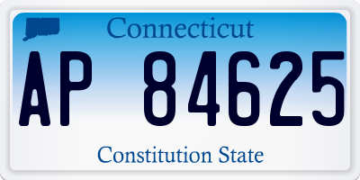 CT license plate AP84625