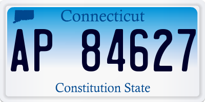 CT license plate AP84627