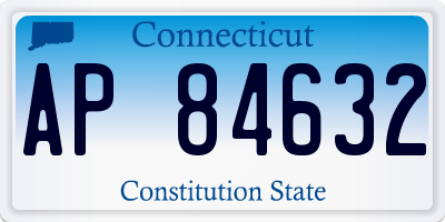 CT license plate AP84632