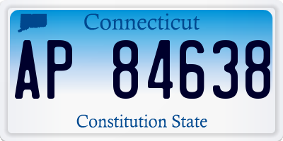 CT license plate AP84638