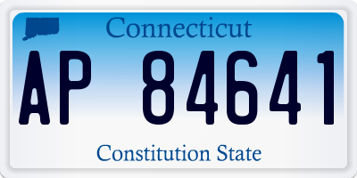 CT license plate AP84641