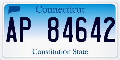 CT license plate AP84642