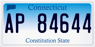 CT license plate AP84644