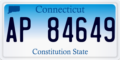 CT license plate AP84649