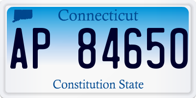 CT license plate AP84650