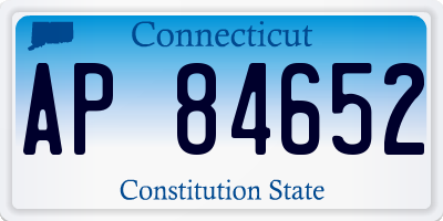 CT license plate AP84652