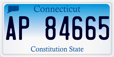 CT license plate AP84665