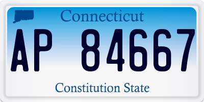 CT license plate AP84667