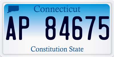 CT license plate AP84675