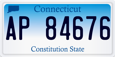 CT license plate AP84676