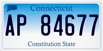 CT license plate AP84677