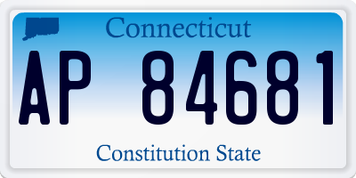 CT license plate AP84681