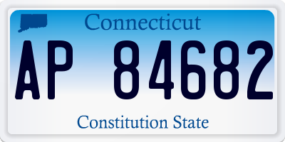 CT license plate AP84682